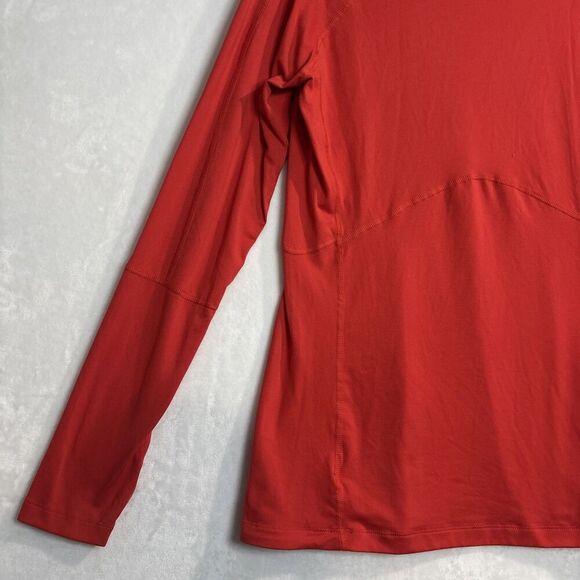 Columbia Women's Long Sleeve Side 1/4 Zip Top Base Layer Orange Size Large - Picture 10 of 15